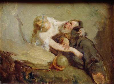 The Temptation of St. Anthony by Jean Francois Millet